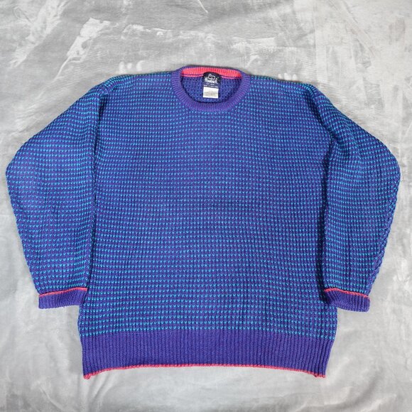 Woolrich Other - Vintage Woolrich Chunky Knit Sweater Mens XL Tall Fit Ramie Cotton 90s